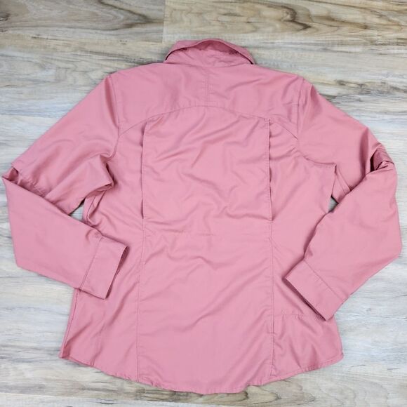 🔹️Columbia Kestrel Trail Lite Adjustable Roll Tab Long Sleeve Top Large - Picture 2 of 12